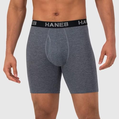 Hanes Premium Men's 3pk Boxer Briefs Total Support Pouch (Regular, Long Leg, Trunks)2