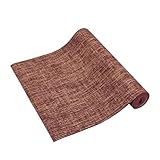 DTLBHC Natürliche Leinen Yoga-Matte Professionelle Anti-Rutsch-Gummi 5mm echte Damen Yoga-Matte Fitness Mat Heim rutschfest (Color : Wine red, Size : 5mm)