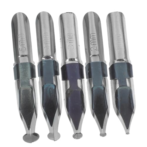 jojofuny Dip Pen Nibs Set 5pcs Stainless Steel Pen Nibs Replacement for Calligraphy Writing Comic and Lettering