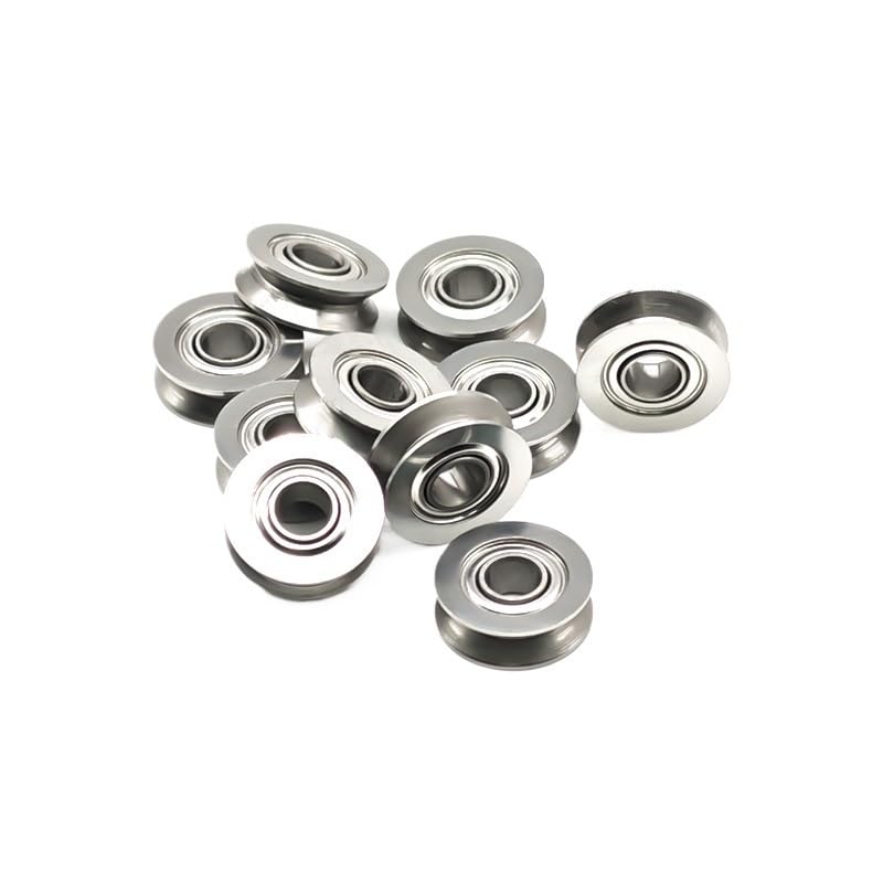 Rodamiento SV4-12 de acero inoxidable antidesgaste para un guiado lineal ultra suave, 10 uds