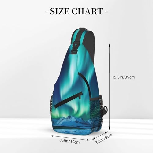 Bolso cruzado Northern Lights casual negro miniatura 3