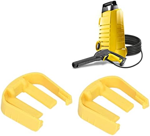 Garosa 2pcs Pressure Washer Quick Connector Buckle Car Washer C Clip Replacement Part for Karcher K2 K3 K7 (Yellow)