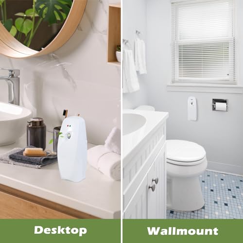 Automatic Air Freshener Spray Dispenser - Commercial and Home Use - Multiple Time Scent/Mist Release Settings for Room/Restroom Sprayer,Air Freshener not Included,White - Image 5