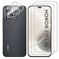 Lutree per Honor 400 Lite 5G Vetro Temperato, 2+2 Pezzi Pellicola Protettiva + Pellicola Fotocamera, Durezza 9H Vetro Protettivo, HD Anti-Graffio Senza Bolle Protezione Schermo