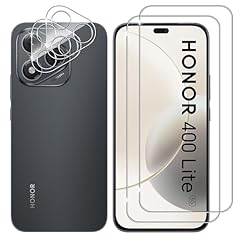 Lutree per Honor 400 Lite 5G Vetro Temperato, 2+2 Pezzi Pellicola Protettiva + Pellicola Fotocamera, Durezza 9H Vetro Protettivo, HD Anti-Graffio Senza Bolle Protezione Schermo
