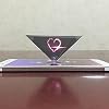 Smartphone 3D Hologram Projector 360-Degree Images 3D Projector Stands Projector Py-ramid Any Smartphones Display Projector
