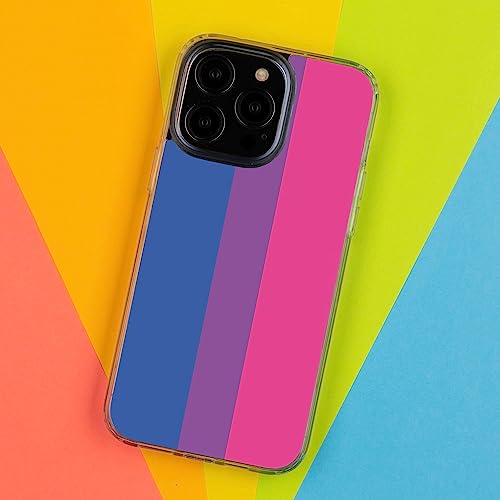 Pride HD Phone Case Compatible with Apple iPhone 13 (Bisexual)