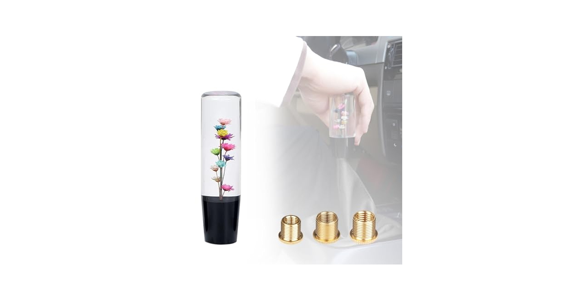 R様　水中花カーアクセサリー Amazon | 車用 水中花 シフトノブ M12×1.25 トラック カー用品