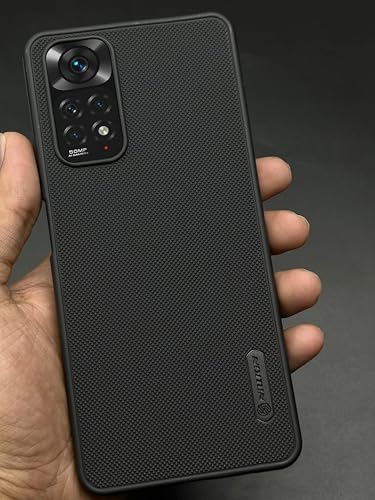 Image of NIUKIN Super Frosted Shield Pro Soft Mobile Back Case for Xiaomi Redmi Note 11 / Xiaomi Redmi Note 11s | Shockproof Scratchproof Cover | Black