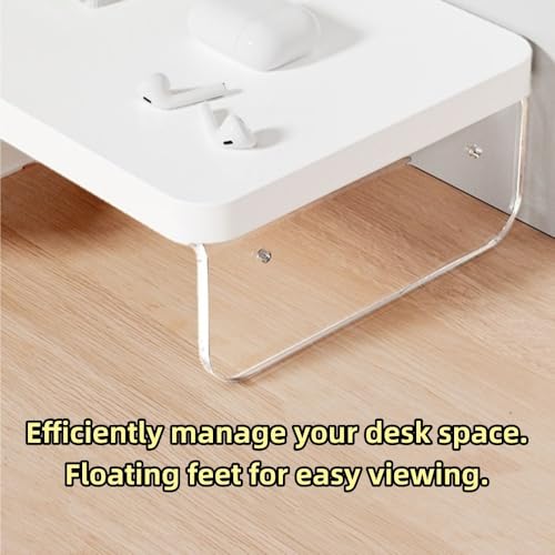 Soporte de esquina ajustable para monitor con cajón miniatura 3