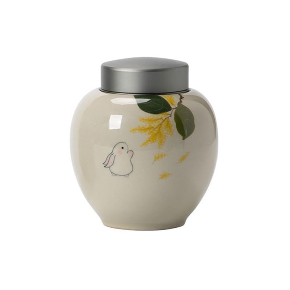 CHENGAIJIAN Tea Canister Tea Canister Kitchen Storage Jar Premium Alloy Double Sealed Lids Empty Canisters
