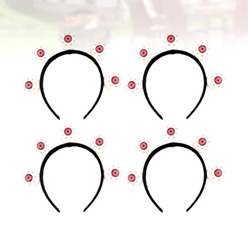Bonito Ombro 4 pçs Halloween Eyeball Headdress Ball Head Boppers Eyeball Headband Hair Hoop Hair Acc