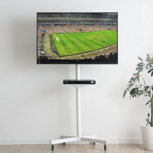 Amazon.co.jp: タンスのゲン テレビスタンド 単品 移動式 最大60