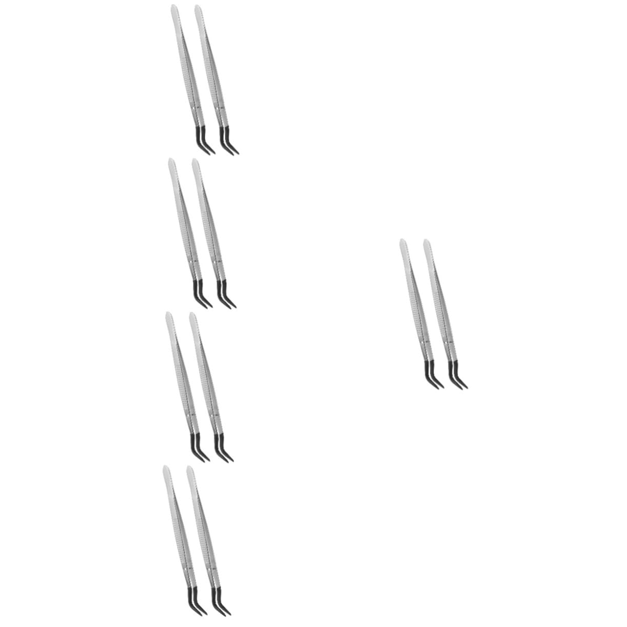 NUOBESTY 5 Set Doppia Pinzette Del Gomito Pinzette Appuntite Pinzetta Facciale Pinzette Affilate Sopracciglio Pinzette Per Schegge Pinzette Artigianali Gomma Da Cancellare 2 Pezzi*5