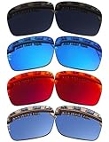 Vonxyz Set of 4 Lenses Replacement for Oakley Triggerman Asian Fit OO9314 Sunglass Combo Pack