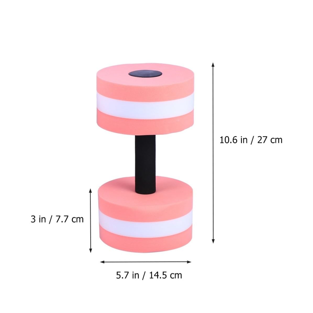 iplusmile Manubri d'Acqua Rosa 2 Unitá in Eva per Esercizi di Muscolazione Piscina Bassa Assorbenza d'Acqua per Allenamento Acquagym