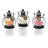 ROSA DEKO MIT DUFT: Das Duftkerzen Set in den Mini-Laternen riecht köstlich nach Orange, Vanille, Waldbeere und passt ideal zur Deko Rosa Welt. Auch als Windlicht Outdoor verwendbar.