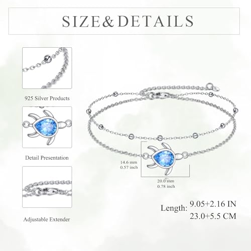 Image of TIGER RIDER Dragonfly Anklet Sterling Silver Dragonfly Gifts Jewelry for Women with Crystal Birthday Anniversary