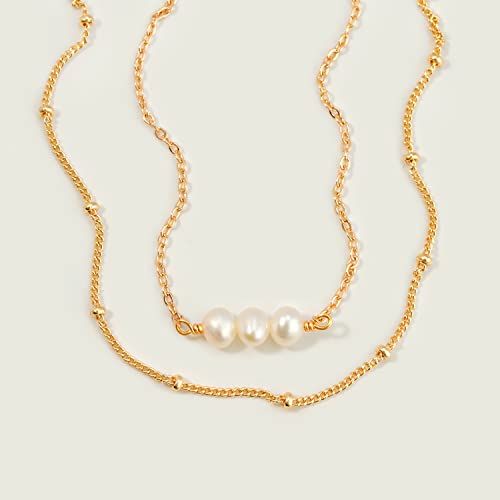 Image of MEVECCO Bracelet for Women 14K Gold Plated Dainty Chain Simple Jewelry Cute Handmade Minimalist for Her