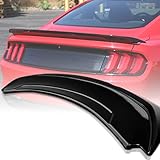 Spec-D Tuning Glossy Black Track Pack Style ABS Rear Trunk Spoiler for 2015-2022 Ford Mustang Models