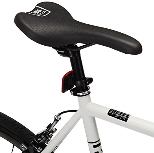 Retrospec Bicycles Mantra V2 Single Speed Fixed Gear Bicycle, White/Black, 43cm/X-Small