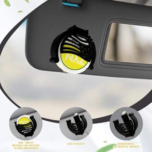 Image of Car Visor Clip Holder for ZYN,Suitable for cans of 2.75 inch*0.78 inch,Universal high-Temperature Resistant Sun Visor Accessories for Bag cansInterior Car Accessories for Organization(Flag)