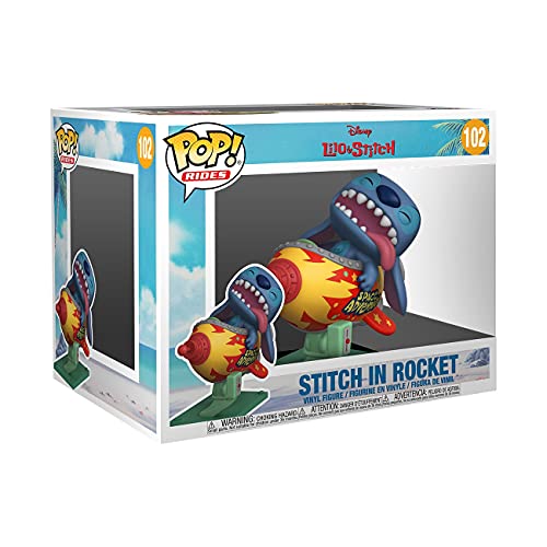 Funko Pop! Rides Super Deluxe: Disney Stitch Rocket - Disney: Lilo & Stitch - Figurine en Vinyle à Collectionner - Idée de Cadeau - Produits Officiels - Jouets pour...