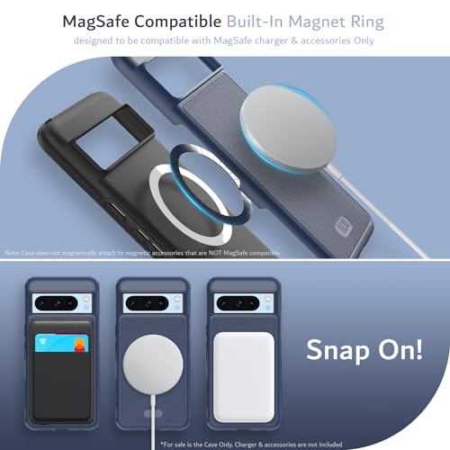 Image of TUDIA MergeGrip Magsafe Compatible for Pixel 8 Pro Case - Indigo Blue