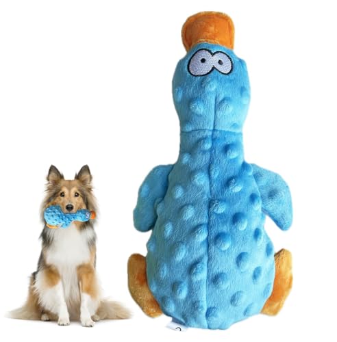 MUNSKT 1PCS Upgraded Goose Indestructible Dog Toys for Aggressive Chewers Small Medium Large Breed