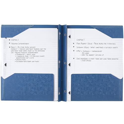 image for Five Star 2-Pocket Folder, Plastic Folder with Stay-Put Tabs and Prong