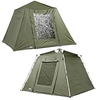 Lucx Marder Bivvy Angelzelt für 1-3 Mann - wasserdichtes Karpfenzelt mit Überwurf (Winterskin), 1,70 m Stehhöhe, herausnehmbarer Bodenplane & 10.000 mm Wassersäule