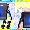 Thumb Grips para PS Portal Negro, Tapas de Joystick de Silicona para PlayStation Portal | 4 Piezas de Cubiertas Suaves de Joystick Anti-Rayaduras y Antideslizantes, Tapas de Palanca Analógica de Repuesto para Accesorios PS Portal Negro 6