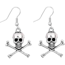 Sterling Silver Drop Dangle Earring, Cross Earring, Filigree French Wire Earring, Earrings for Women, Trendy Jewelry Gifts