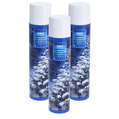 3 tlg. Set Schneespray zum Dekorieren - Dekospray - 3 x 300 ml