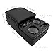 LOOYE Universal Bench Seat Console with Armrest Storage, USB Port, Cup & Phone Holder for Car & Truck (Black)