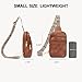 BOSTANTEN Sling Bag Quilted Crossbody Bags for Women Cross Body Purse PU Leather Fanny Pack with Adjustable Guitar Strap