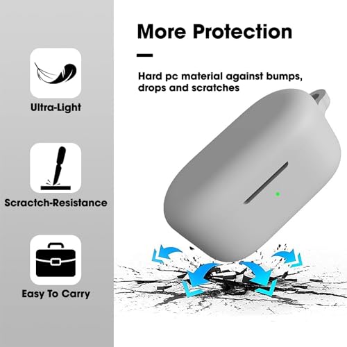 Image of Silicone Case Cover Compatible for OnePlus Nord Buds 2 Case, oneplus nord Buds 2 case Cover with Hook Oneplus Nord Buds 2 Cover with Silicone 360 Protection, Shockproof (Batman)