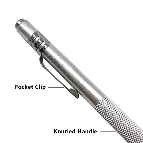NEPAK 4 Pack Tungsten Carbide Scriber with Magnet,with Extra 4 Replacement Marking Tip,Etching Engraving Pen for Glass/Ceramics/Metal Sheet