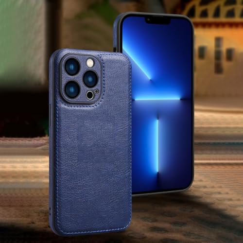 Housse iPhone 11 cuir souple bleu et design ultra-fin haut de gamme