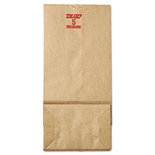 Novolex Duro Wolf Standard Flat Bottom Paper Grocery Bag White, 10 lb. | 500/Pack