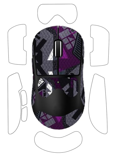 For Logitech G PRO X Superlight 2 DEX Protector de Mouse Gris Púrpura miniatura 1