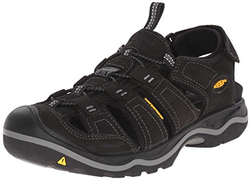 KEEN mens Rialto Closed Toe Leather Removable Footbed