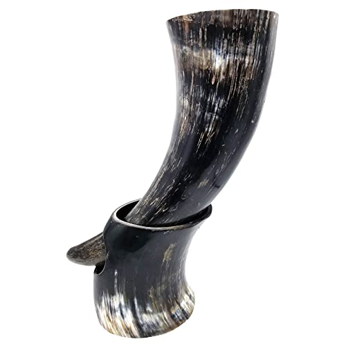 Alehorn Viking Horn Mug - Handcrafted Tankard Drinking Cup For Beer And Coffee - Viking Decor - Viking Gifts For Men - 20 Oz #TOP24