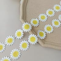 BrightGlow Ruban En Dentelle Vintage Marguerite - Bordure En Dentelle