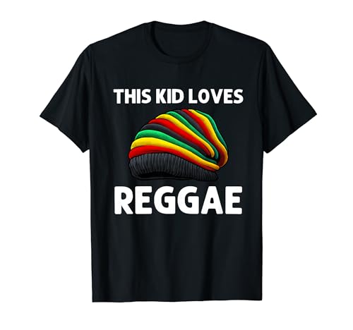 Cool Reggae For Kids Boys Rasta Jamaica Rastafarian Music T-Shirt