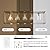 Sicddde Farmhouse Chandeliers for Kitchen Island, Modern 5-Light Rectangle Chandelier, Brushed Nickel Linear Pendant Lighting Fixture with Clear Glass Shade, L35.4 Inch