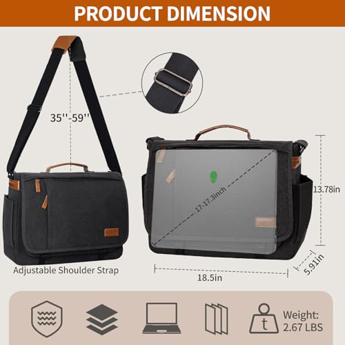 ESTARER 17.3 Inch Teacher Laptop Briefcase