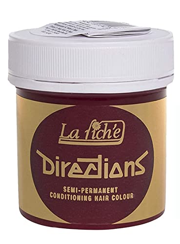 2 X La Riche Directions Semi-Permanent Hair Color 88ml Tubs - Vermillion Red
