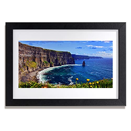 Affiche encadrée 30x20 cm paysage de mer et baie rocheuse Tulup en cadre MDF