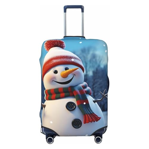 GTKSYNVE Happy snowman �X�[�c�P�[�X�J�o�[ Tsa���F �X�p���f�b�N�X �X�g���b�` �X�[�c�P�[�X�v���e�N�^�[ �􂦂�ו��J�o�[ ���s�ו��X���[�u ���[�W�X�[�c�P�[�X�J�o�[ 18-32�C���`�Ή�, �u���b�N///�z���C�g, Medium